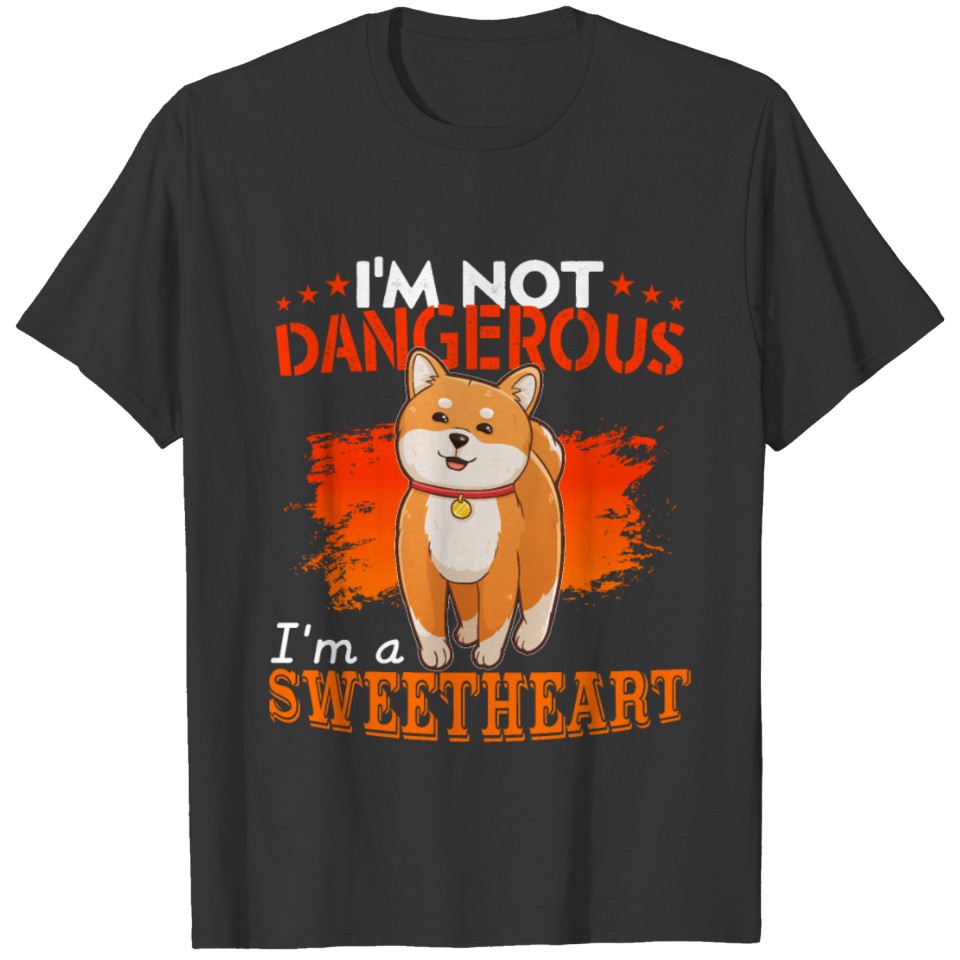 shiba inu i'm a sweetheart T-shirt