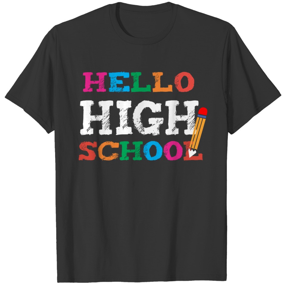 Welcome Back To School Cute Hello High School T-shirt