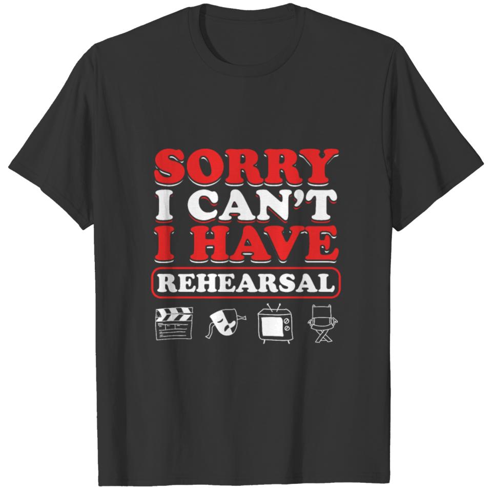 Rehearsal Actor Actress Acting Movie Clapperboard T-shirt