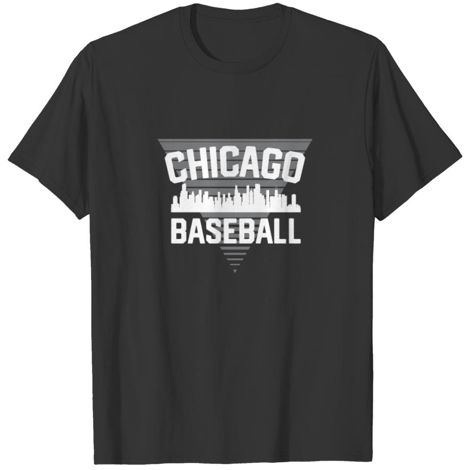 Chicago Baseball Team Pride City Skyline T-shirt
