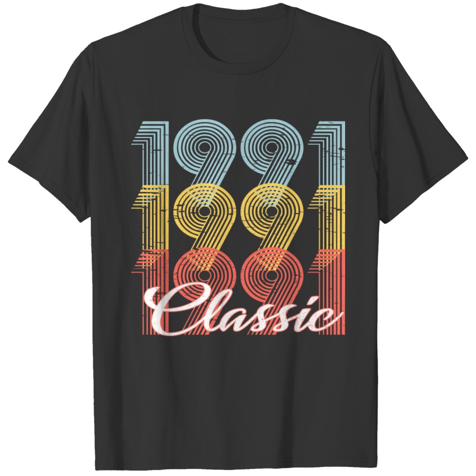 Classic Vintage 31th birthday Shirt Born In 1991 T-shirt