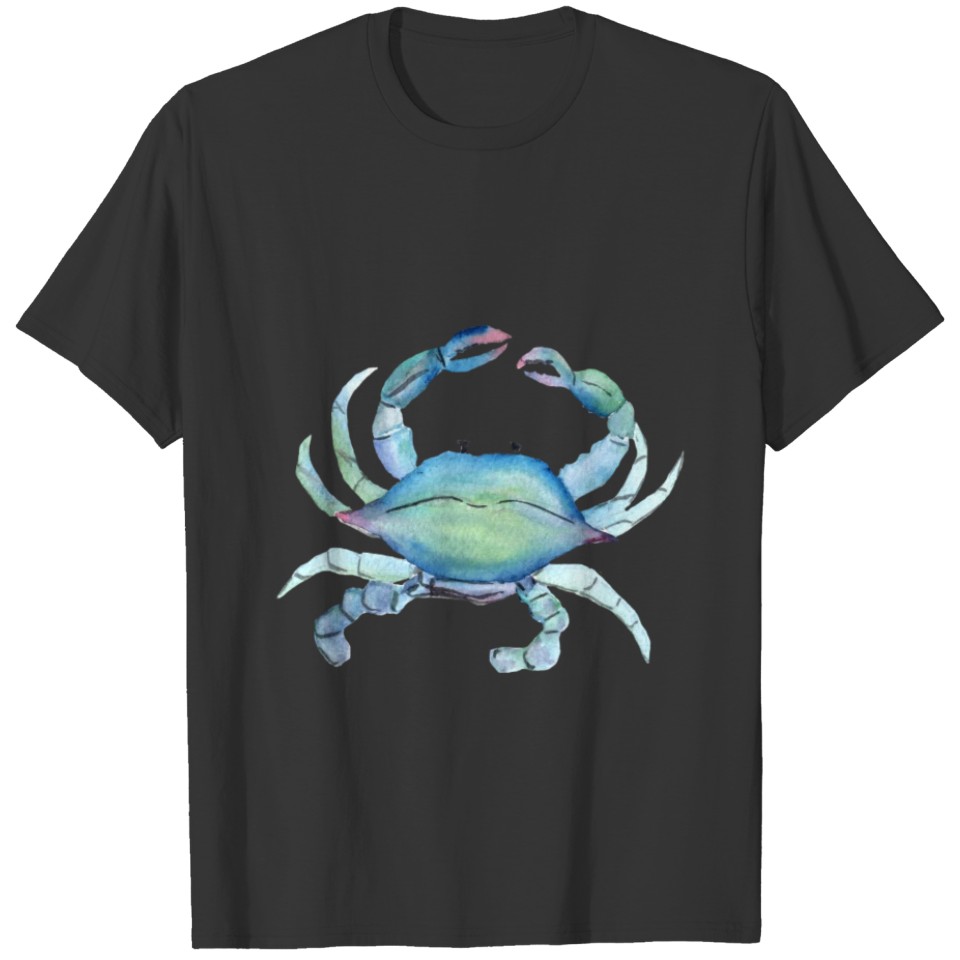 Crab watercolor illustration T-shirt