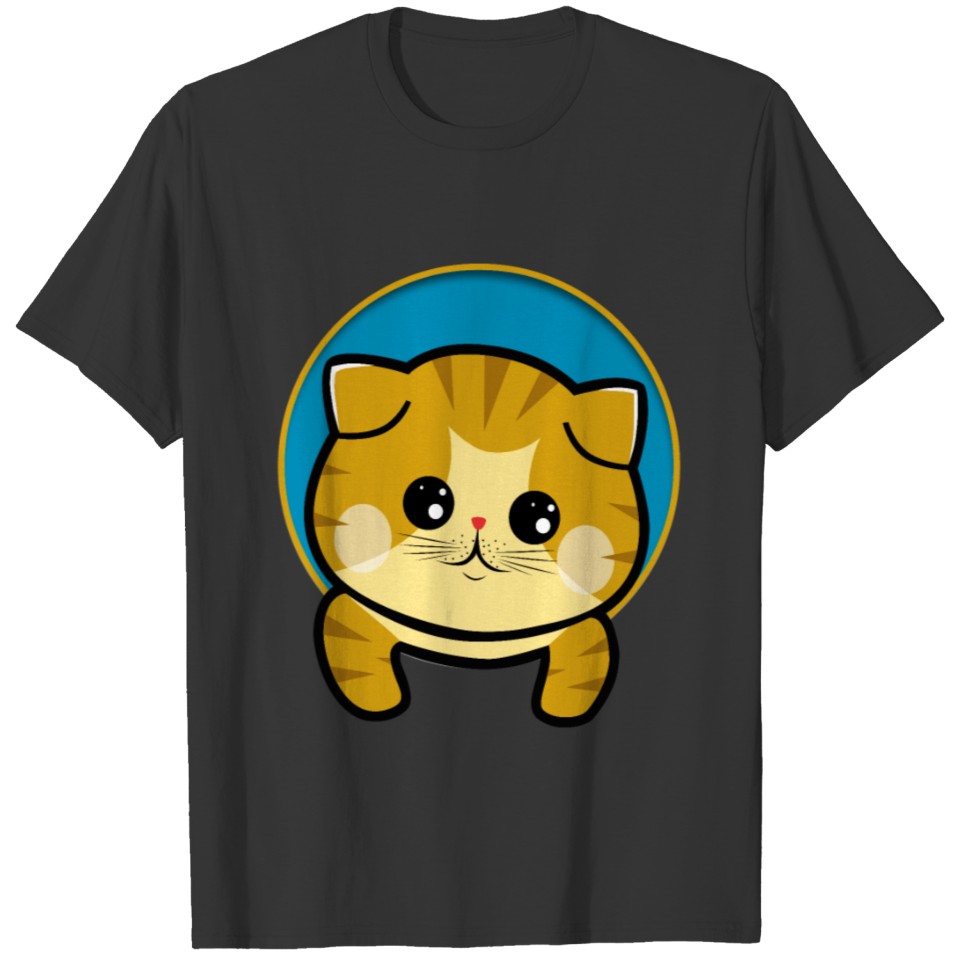 Cute Cat With Red Nose New Funny Design T Shirts