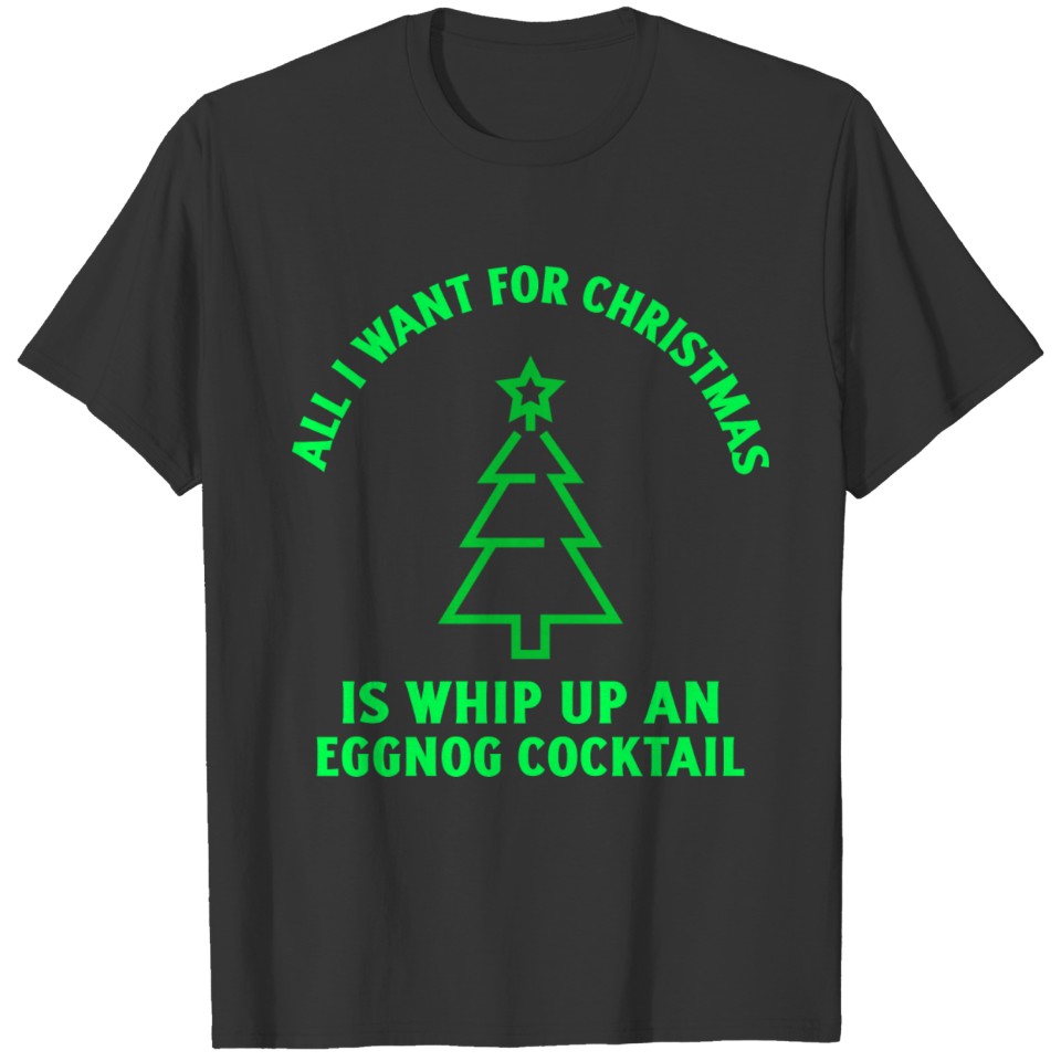 Christmas eggnog cocktail T-shirt