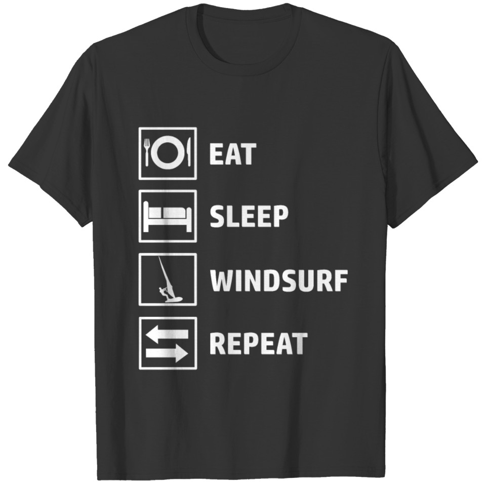 Eat Sleep Windsurf Repeat T-shirt