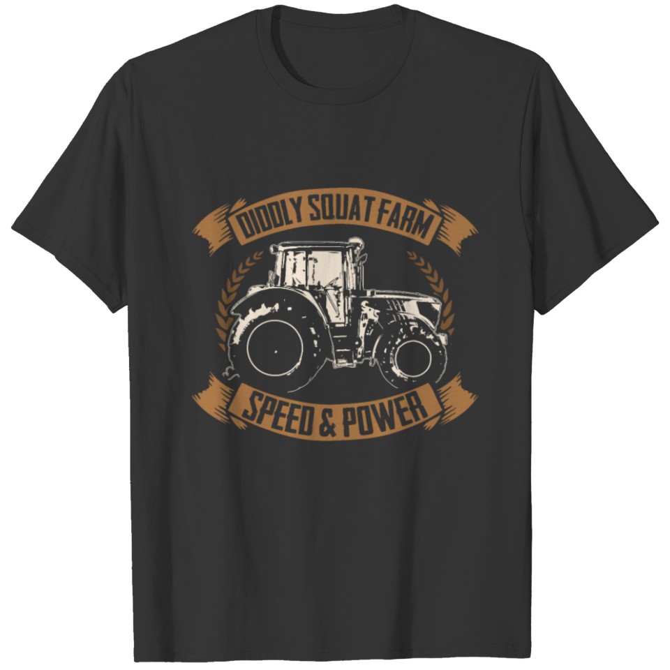 Diddly Squat Farm Speed And Power Tractor Farmer T-shirt