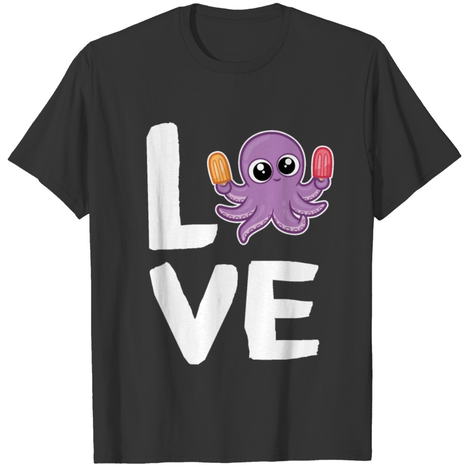 I LOVE OCTOPUS, KRAKEN, Sea Monster, Deep Sea T-shirt