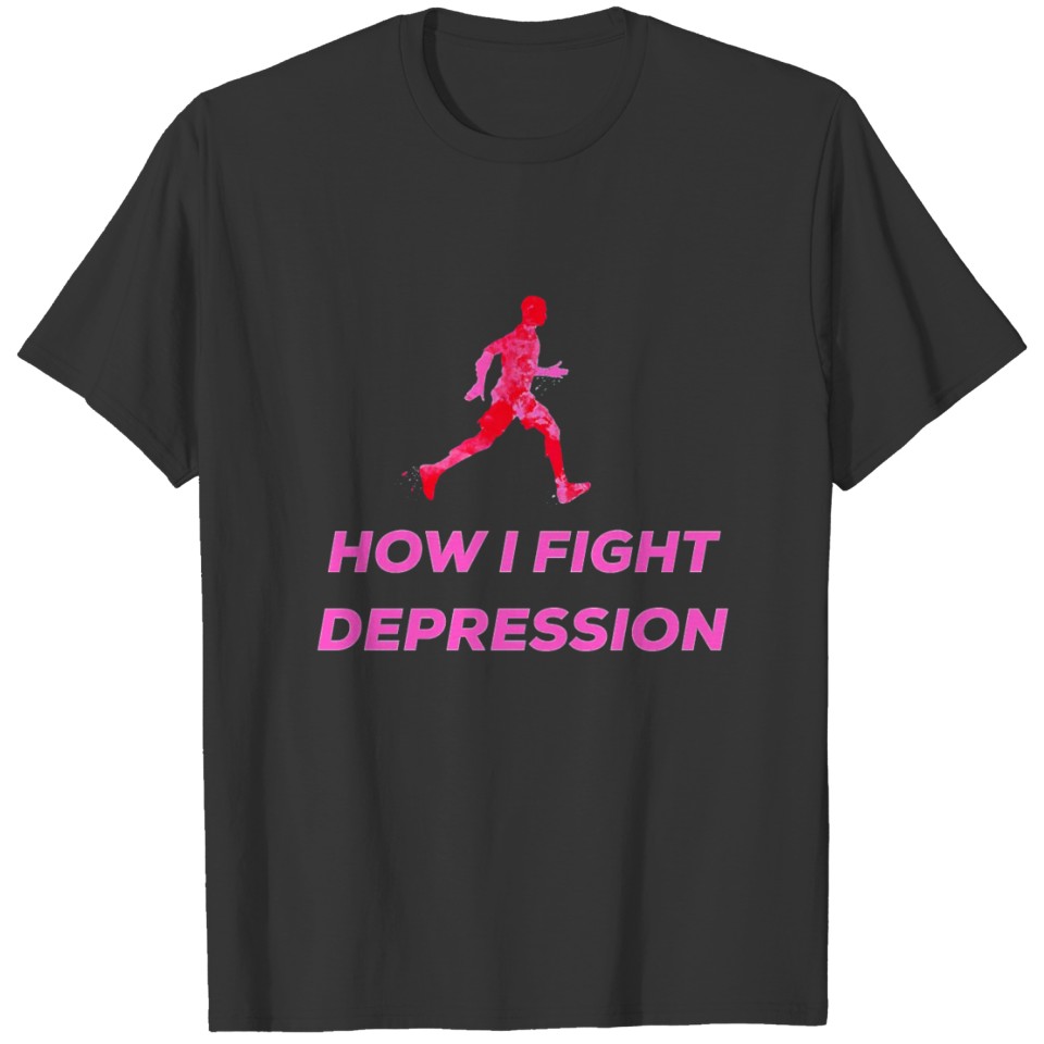 Running jogging sport slogan gift marathon T-shirt