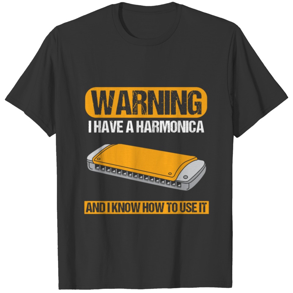 Harmonica Know How To Use It Blues Music Band Gift T-shirt