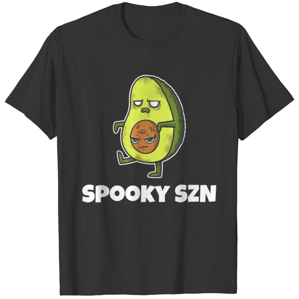 Spooky Szn Shirt Scary Avocado Keto Szn Diet T-shirt