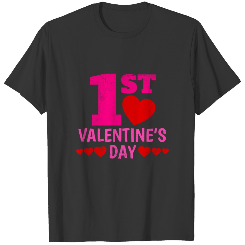 1st Valentine’s Day In Love Couple Matching Gift T-shirt