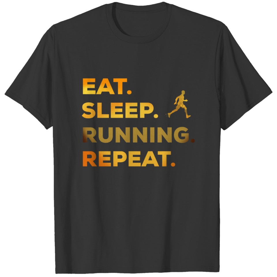 Running jogging sport slogan gift cross T-shirt
