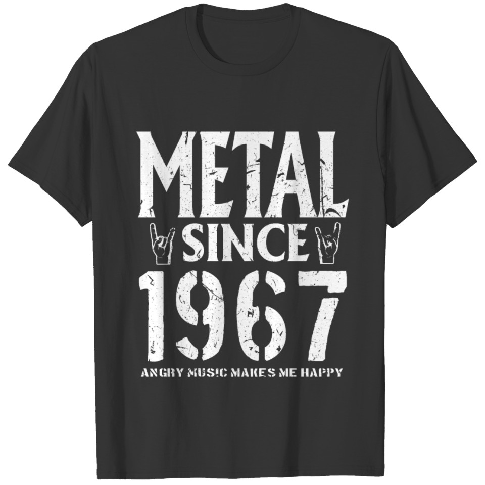 Metal Gift Birthday Vintage 1967 T Shirts