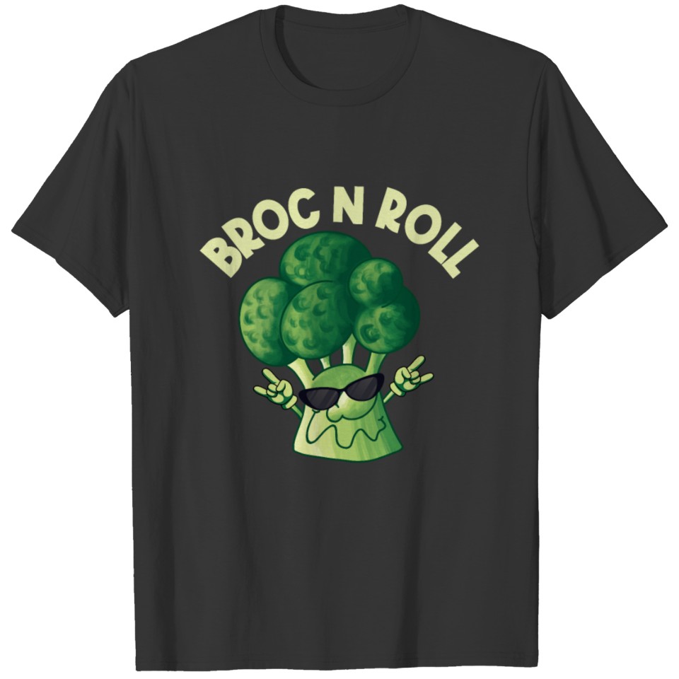 Broccoli And Rock 'n' Roll Music T-shirt