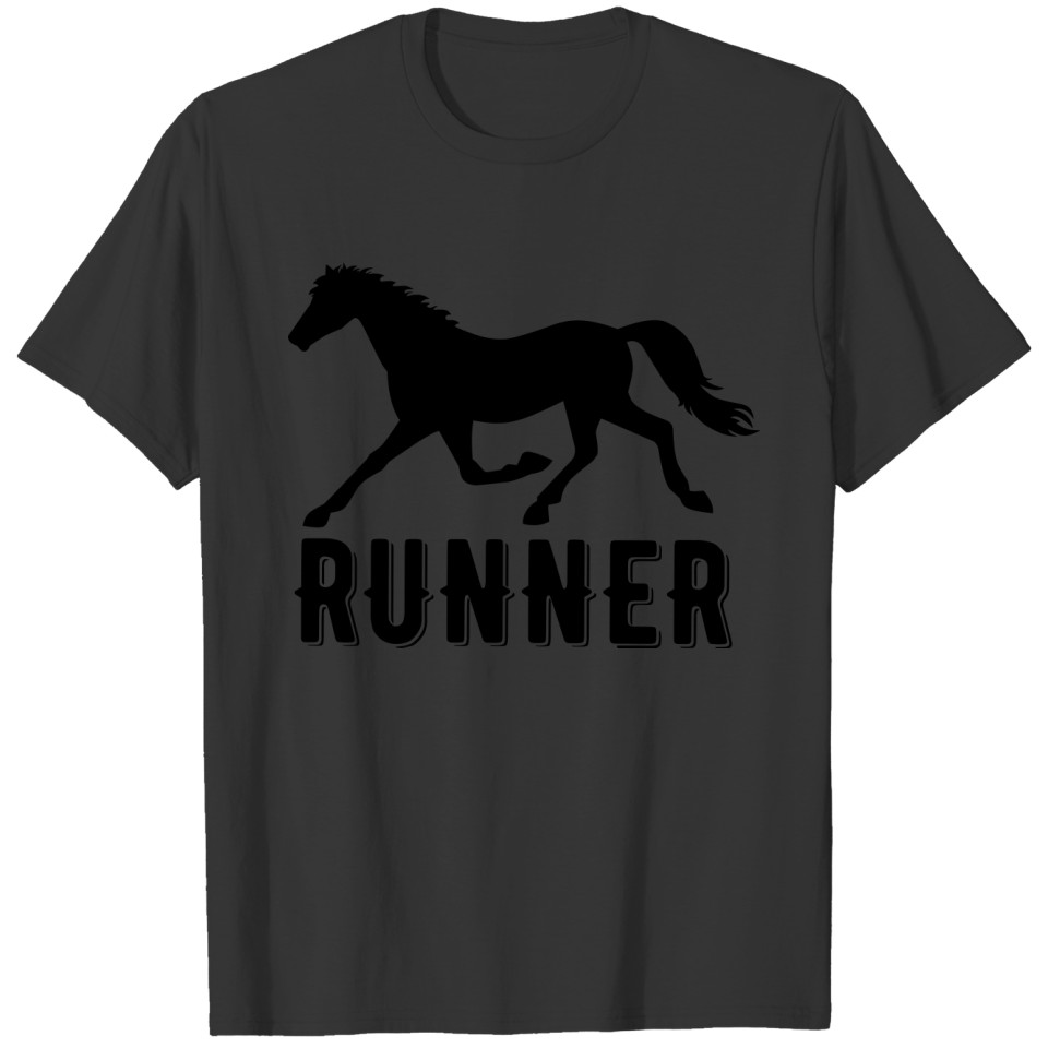 Black Horse Running T Shirts