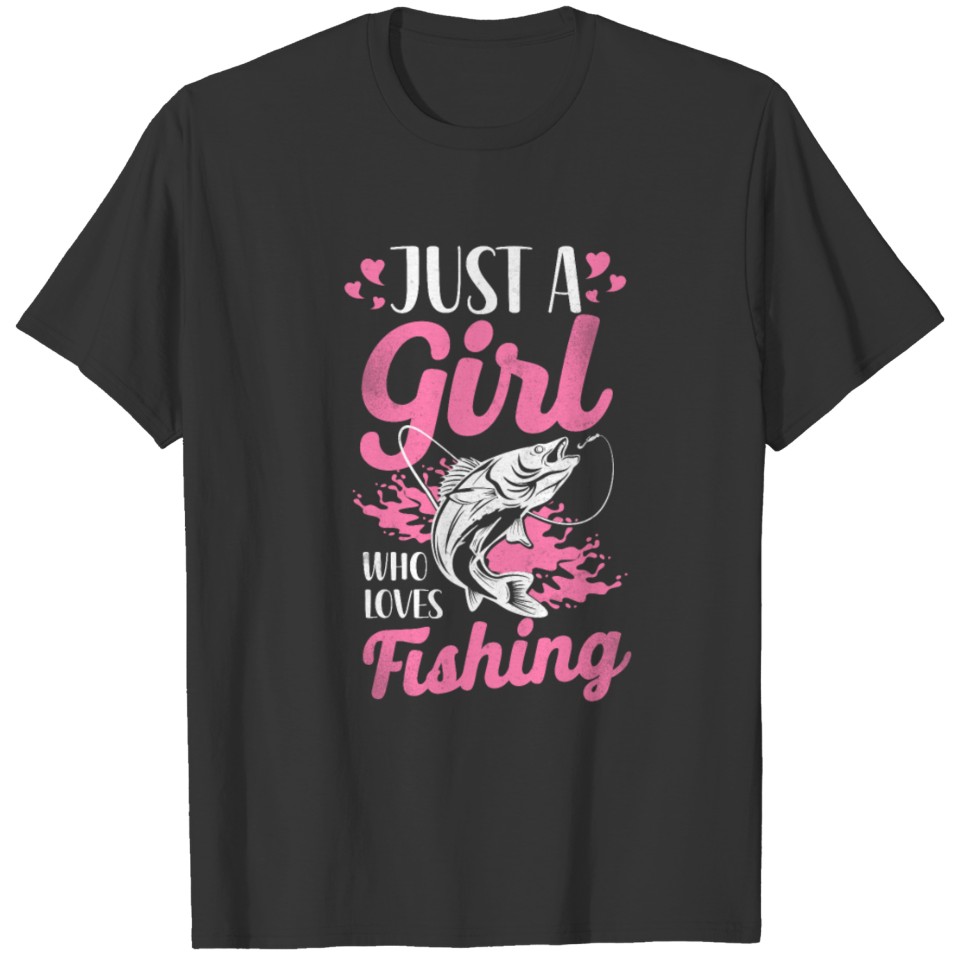 Fishing Girl Mom Mother T-shirt