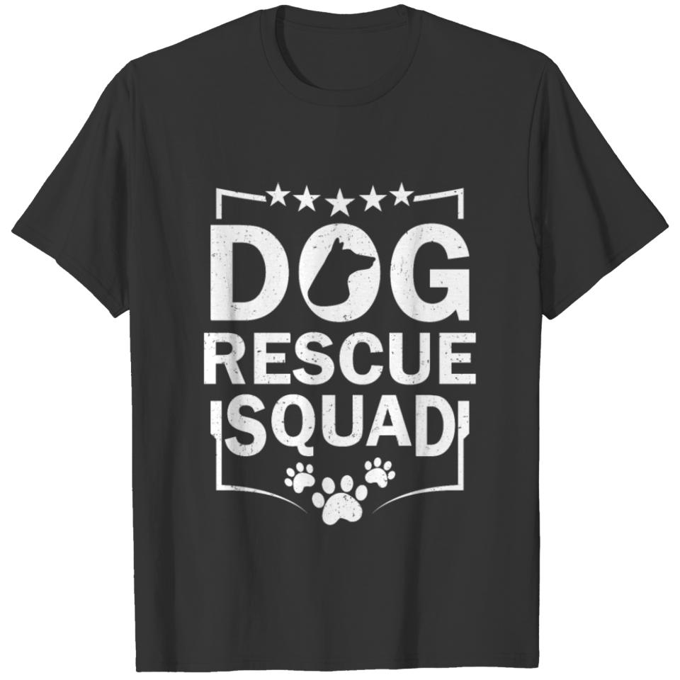 Dog Rescue Squad Animal Saving Pet Adoption T-shirt