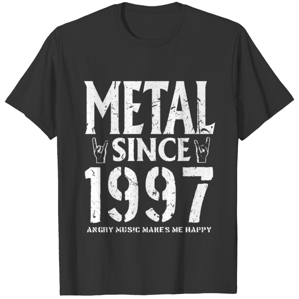 Metal Gift Birthday Vintage 1997 T Shirts