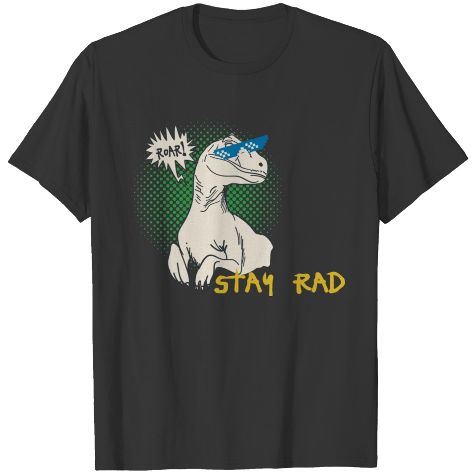 Rex Rex roar dinosaur cool scary sunglasses graphi T-shirt