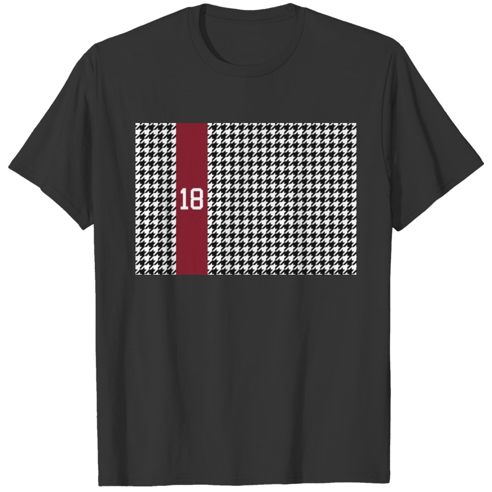 Albm Houndstooth Crimson 18 T Shirts