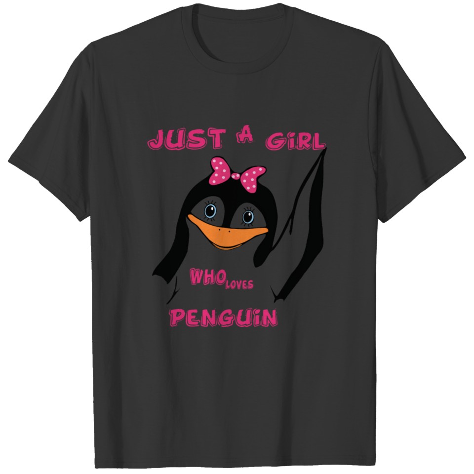 Just A Girl Who Loves Penguins For Penguin Lover T-shirt