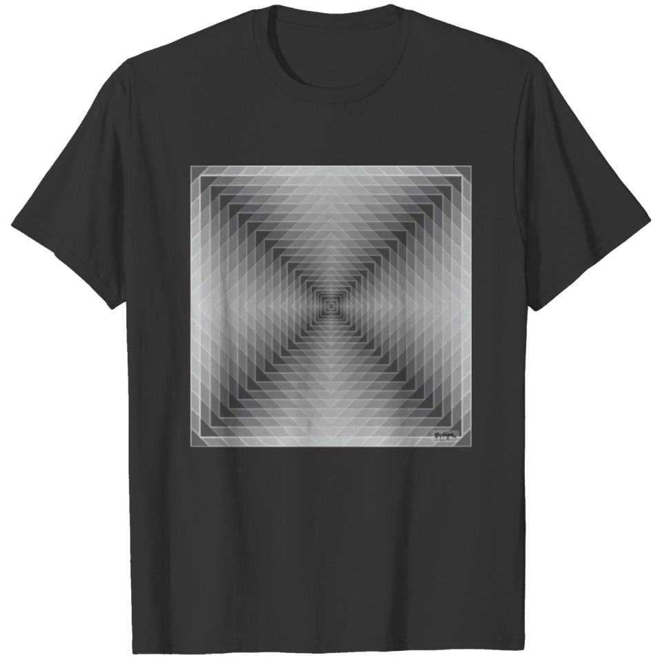 Box within a Box in Grays, Black and White Classic T-shirt