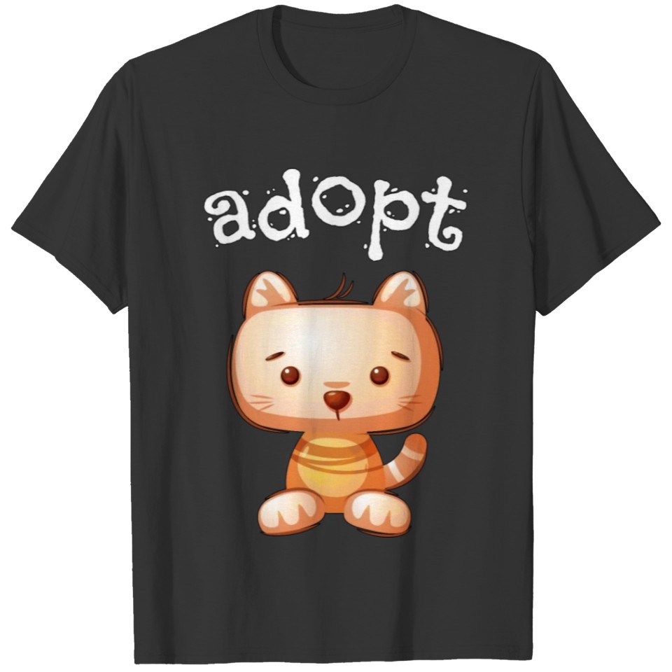 Cute cat design T-shirt