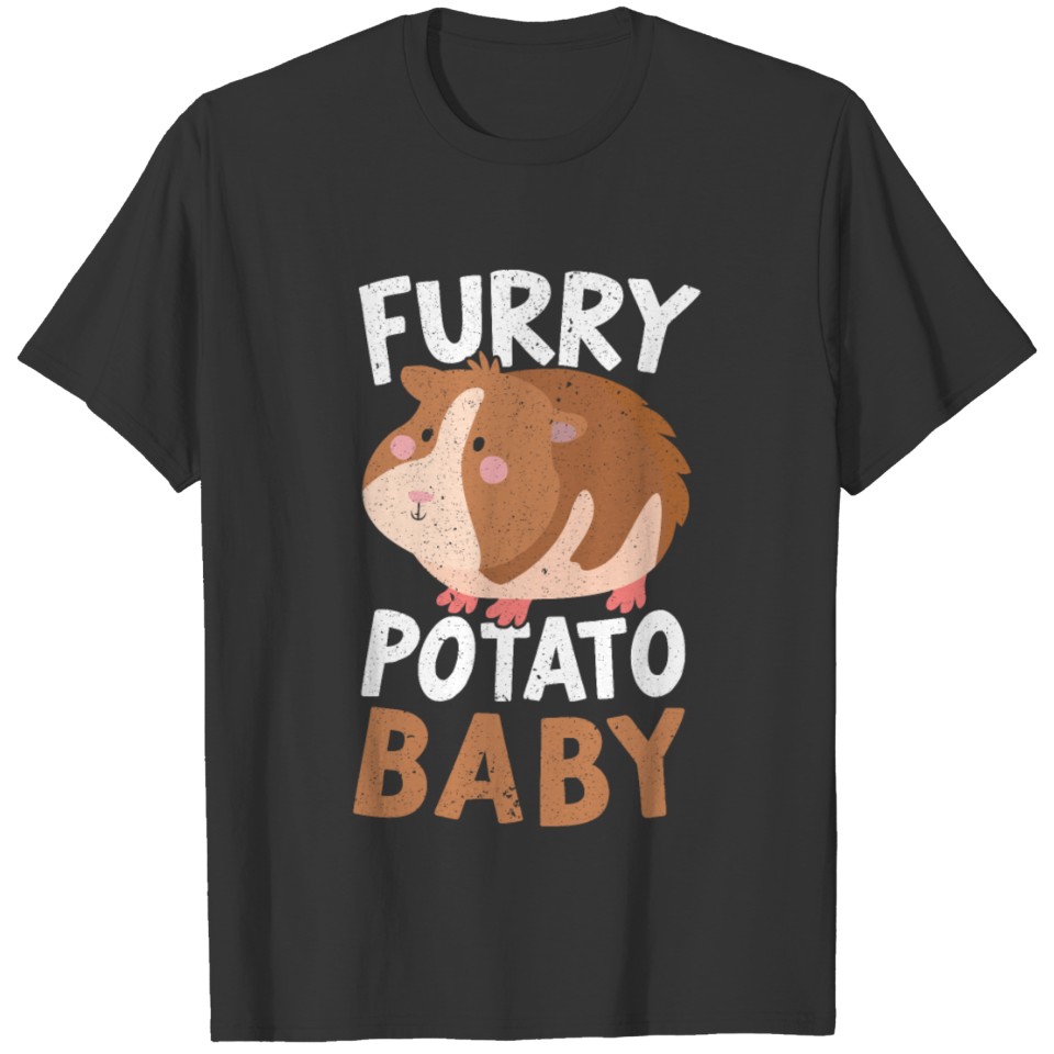 Furry Potato Baby Guinea Pig Dad Mom Rodent Lover T Shirts