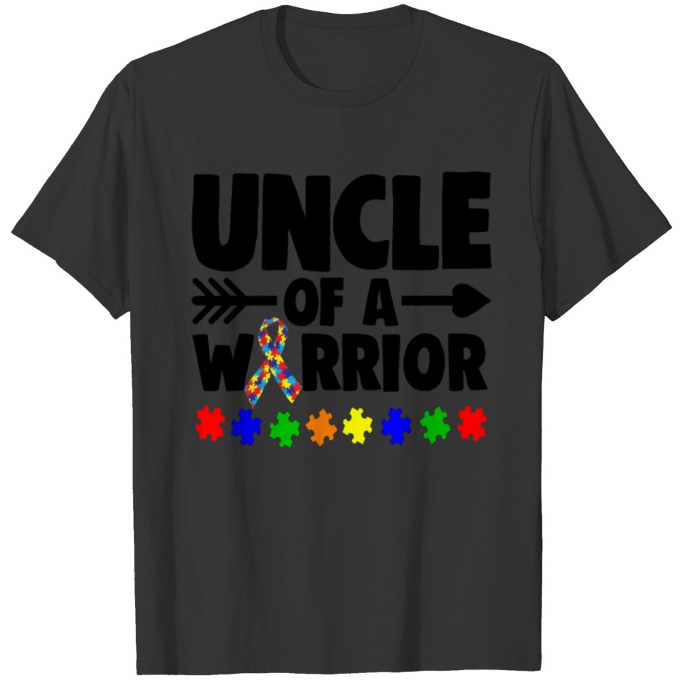 Uncle Of A Warrior Autism T-shirt
