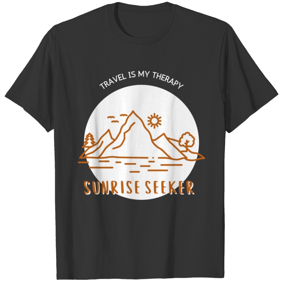 Orange Mountain Hiking Travel T Shirts
