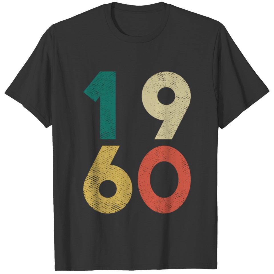 1960 Vintage Birthday Retro T-shirt