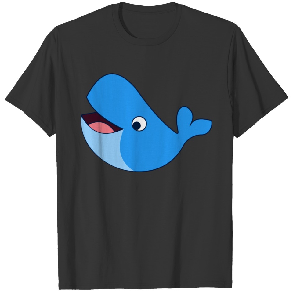 Cartoon Blue whale T-shirt