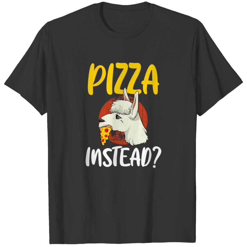 Thanksgiving Llama Pizza Instead Vegan T-shirt