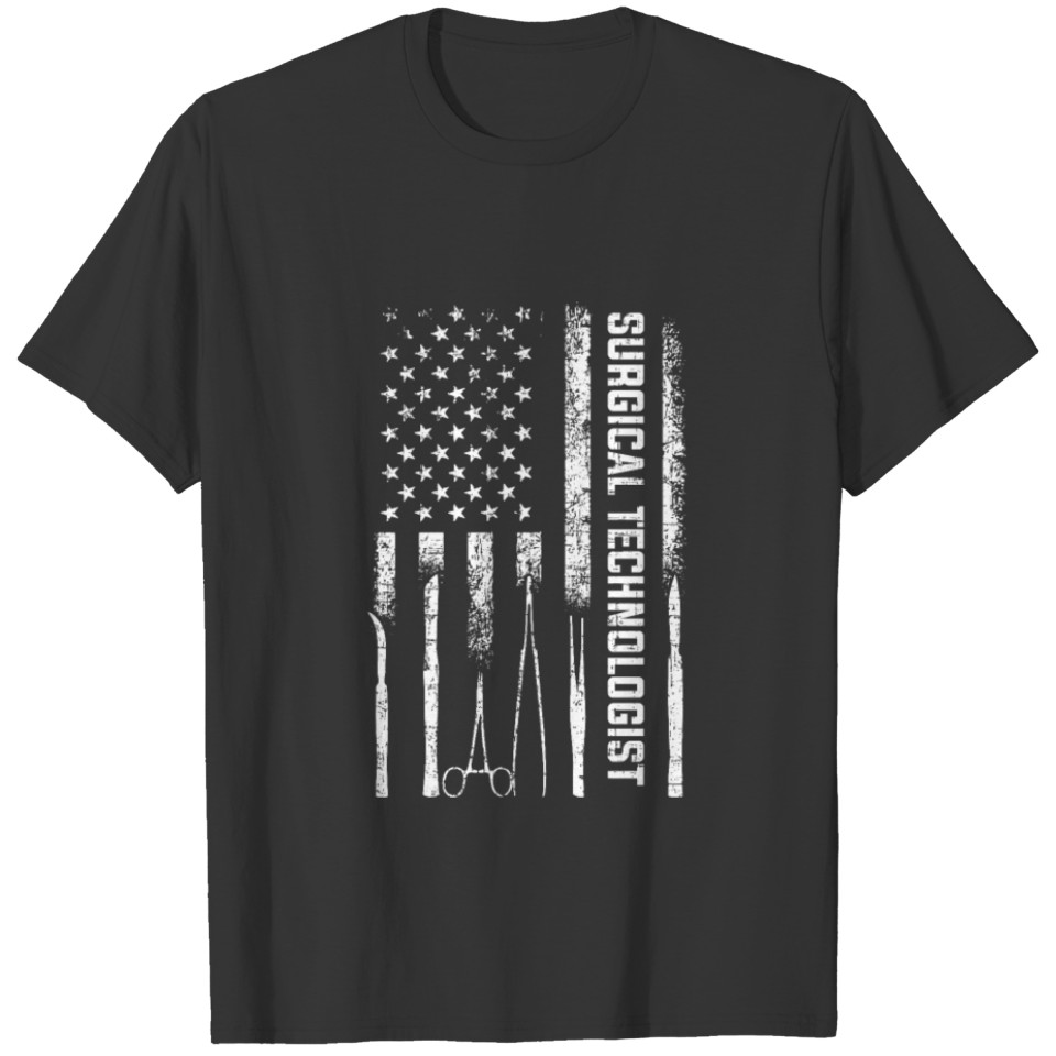 Surgical Technologist American Flag, surgical tech T-shirt