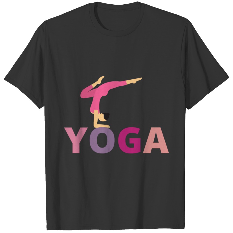 Cute Women Yoga Classic Design T-shirt