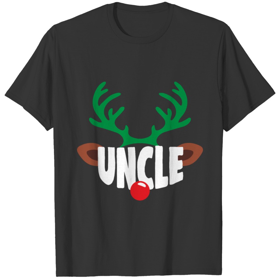 Christmas Reindeer Uncle Xmas Apparel T Shirts
