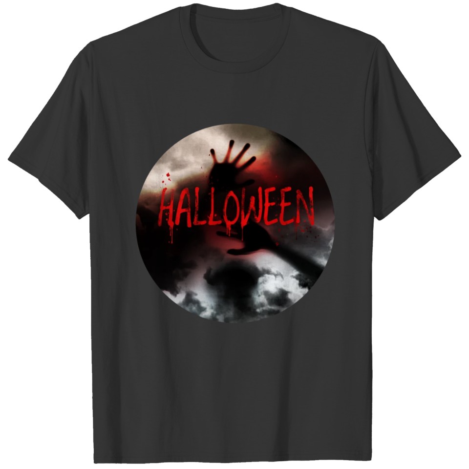 Horror, scary, bloody Halloween T-shirt