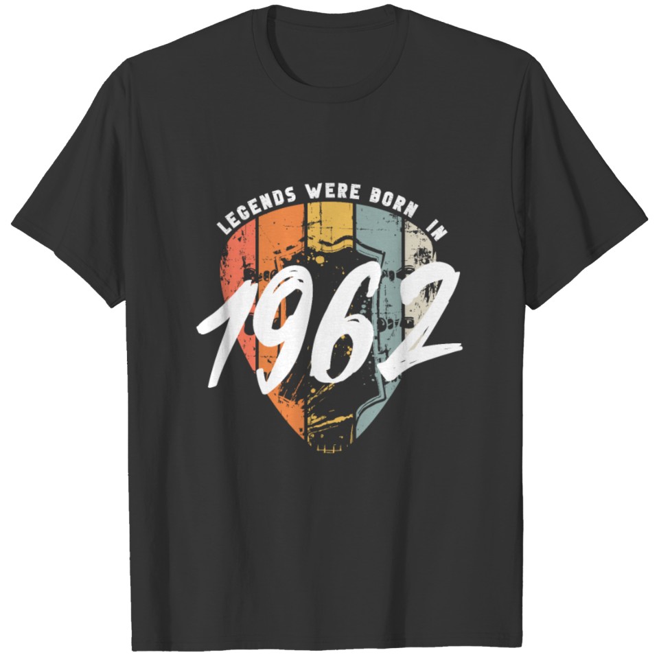1962 Birthday Guitar Guitarist T Shirts