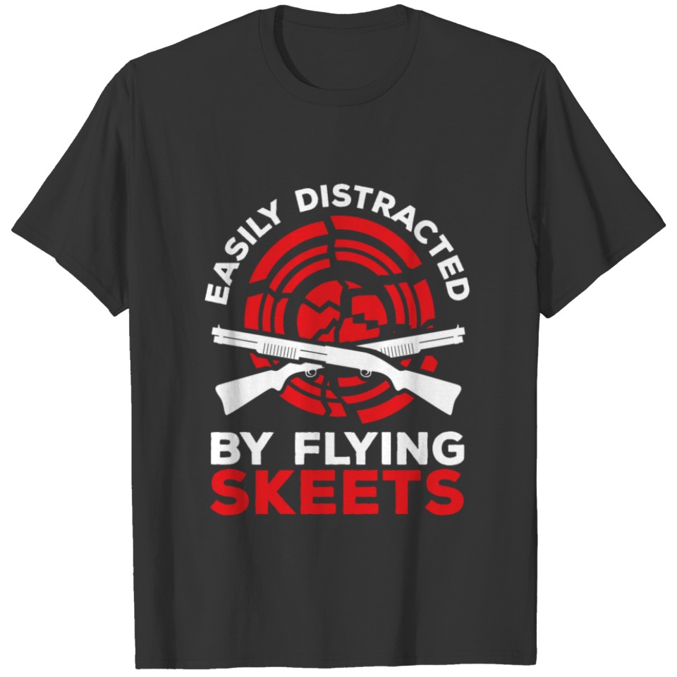Trap Shooting Flying Skeets Skeet Clay Shooting T-shirt