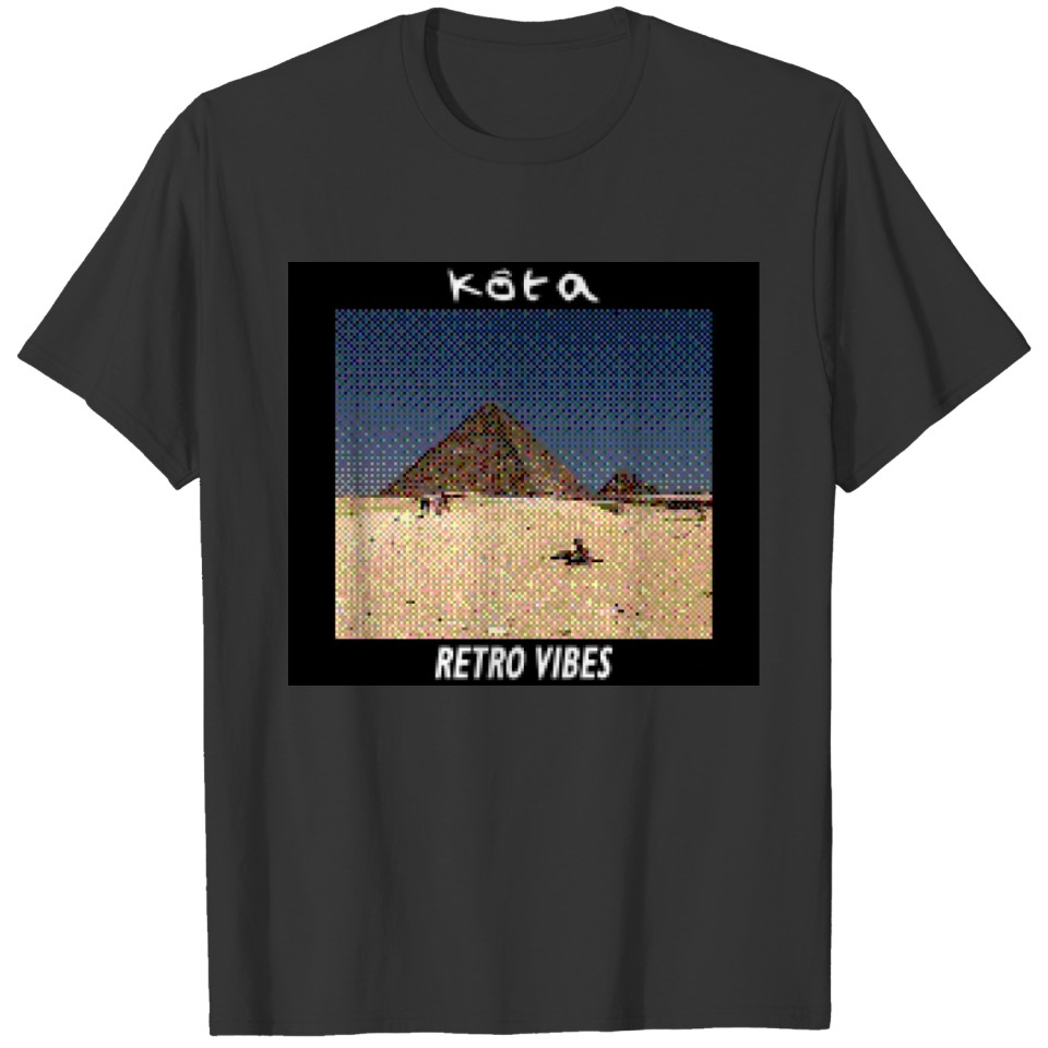 Great Pyramid Giza Egypt Retro Vibes Color T-shirt