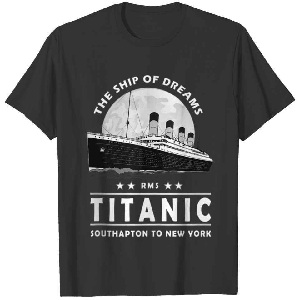A 1912 Vintage Titanic Voyage Ship Cruise for Son T Shirts
