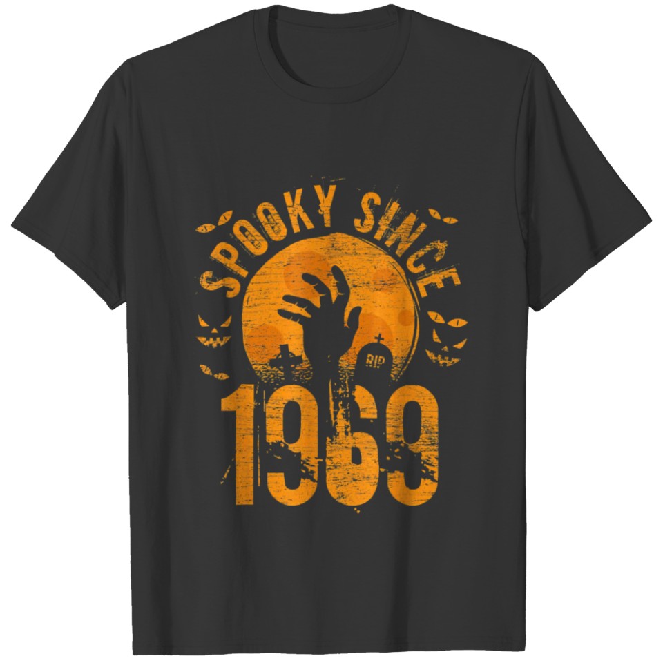Spooky Since 1969 Halloween Bday T-shirt