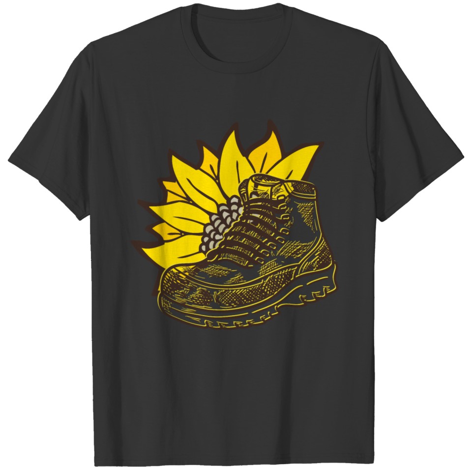 Wildflower Hiking Boots SunFlower Boot T Shirts