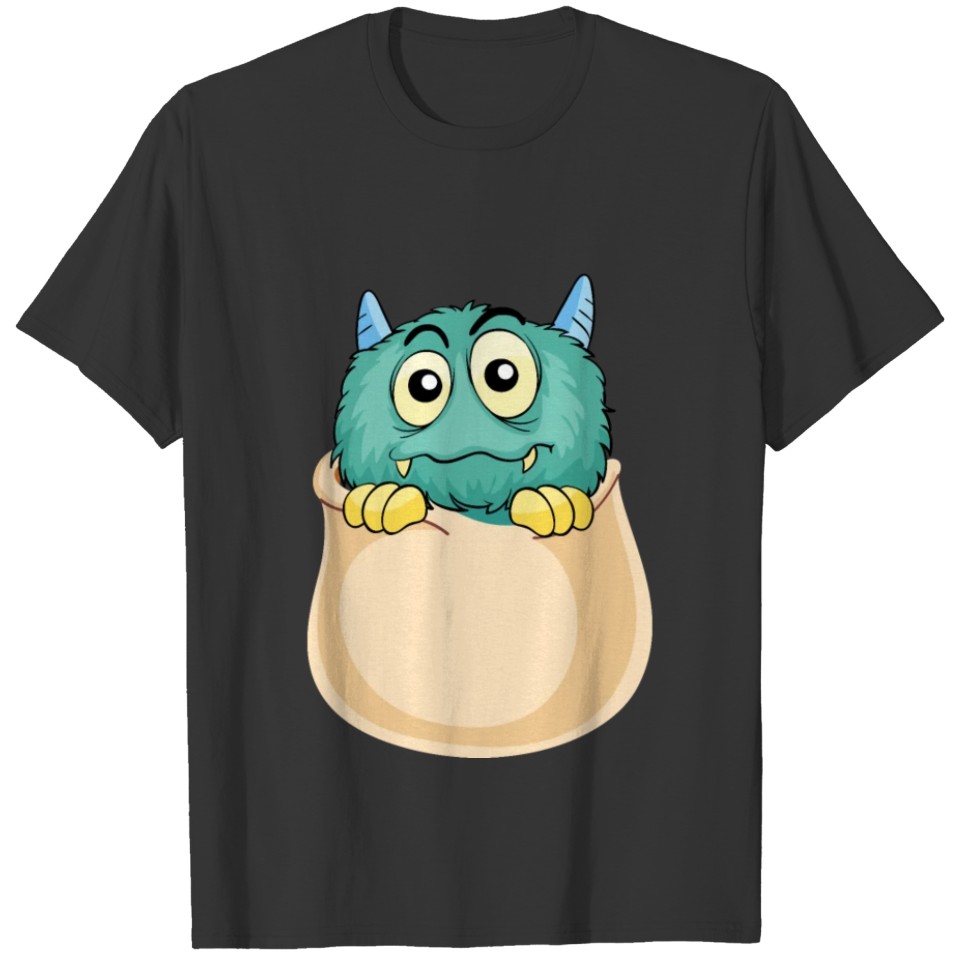 Frightened Marsupium Monster T-shirt