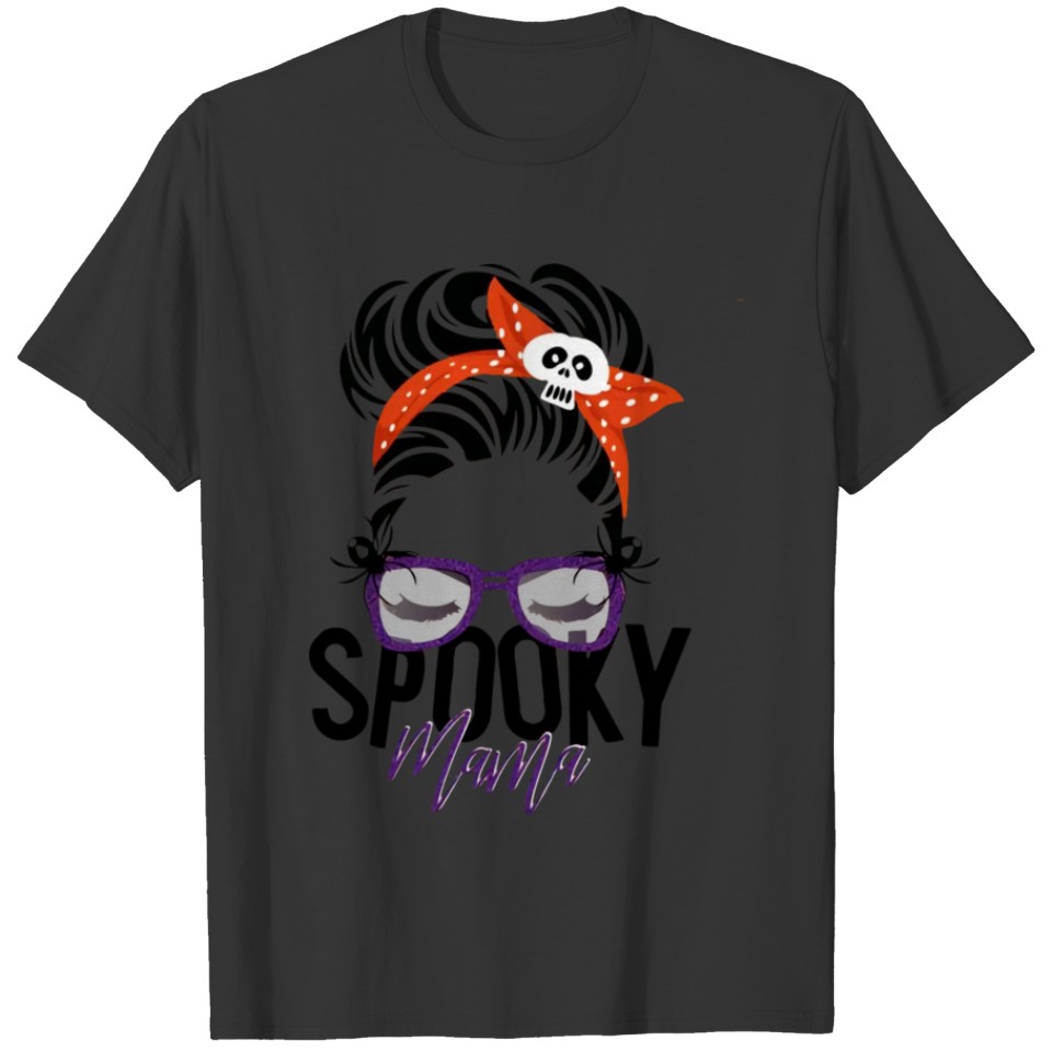 Happy Halloween Halloween For Women Spooky Mama T-shirt