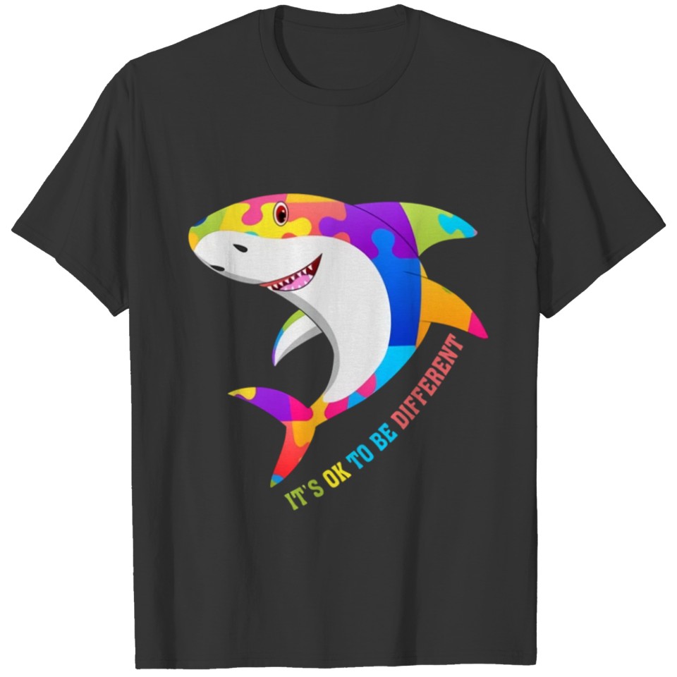 autism shark T-shirt