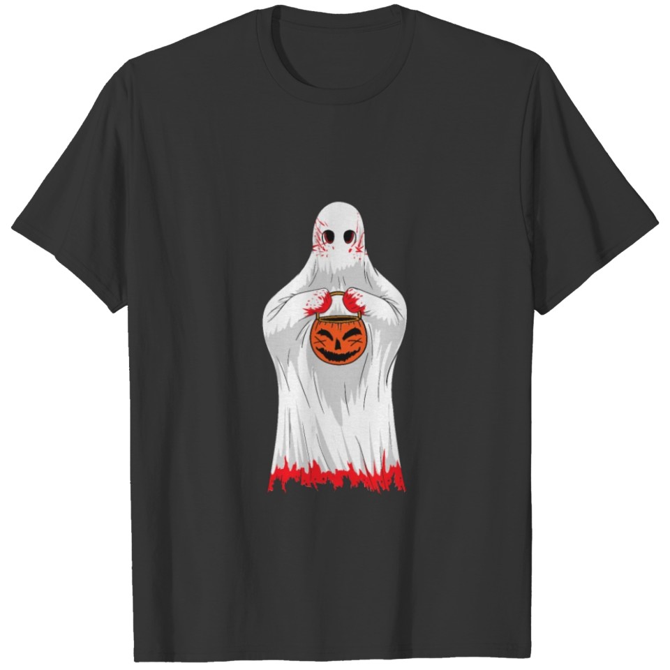 Halloween White Ghost T Shirts