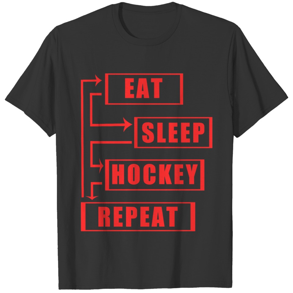 Eat Sleep Hockey Repeat Classic T Shirts Copy Copy