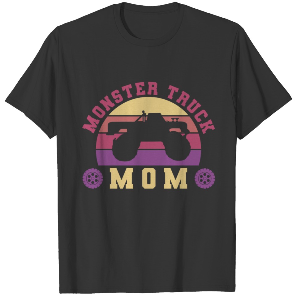 Retro Vintage Monster Truck Mom T Shirts