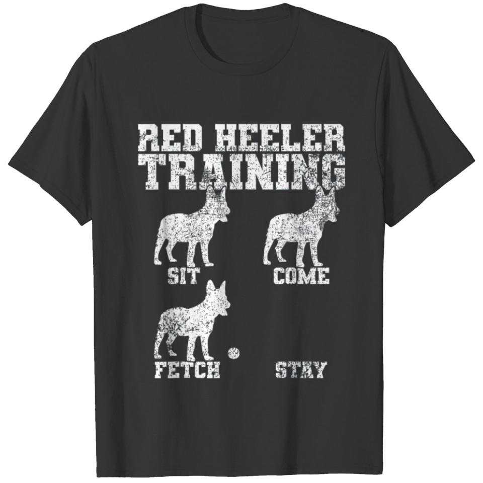 Red Heeler Dog Trainer Vintage T Shirts